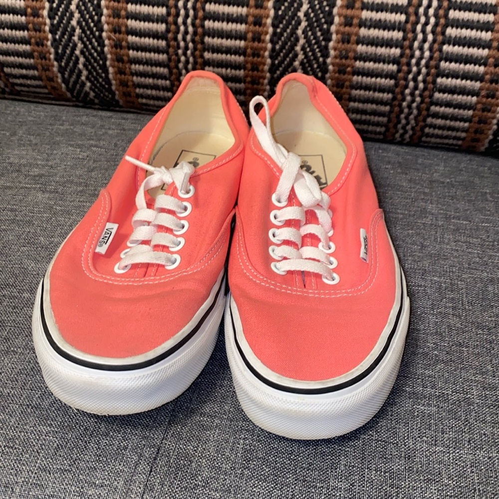 Vans Women's Sneakers - Coral and White